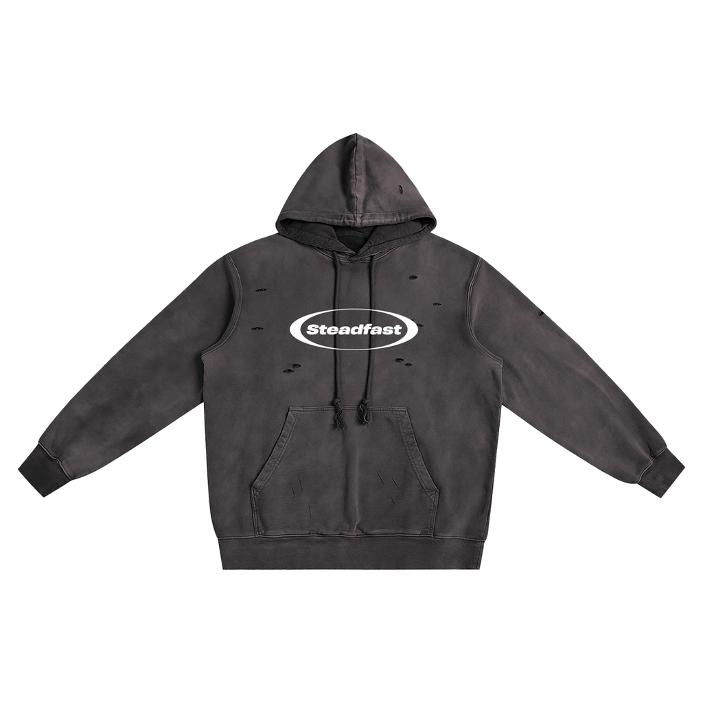 Distressed Vintage Wash Hoodie